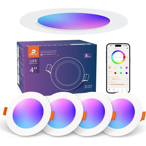 Spot LED Encastrable RGBWW Multicolore Connectée Smartphone (1/5)