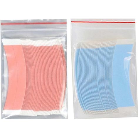 72 bandes adhésives double face Duo Tac à forte tenue pour toupets et perruques à dentelle, ligne de découpe (1/5)