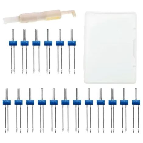 Aiguilles Jumelles Pour Machine À Coudre - 12 Pièces Mixtes 2 0 90 3 0 90 4 0 90 - Pour Tissus Extensibles Jersey Et Tricot - Accessoire Multifonctionnel