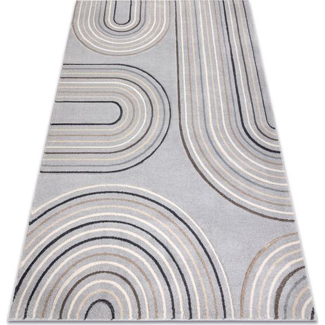 KIDDO carpet 6107 light grey / cream, geometric for children, sensory  grey 80x150 cm (1/5)