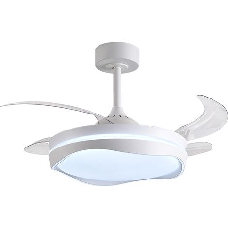 Ventilador dc almati blanco/blanco, 4 aspas retráctiles, 72w led 300040006000k, al.35xd.108/50cm (1/2)
