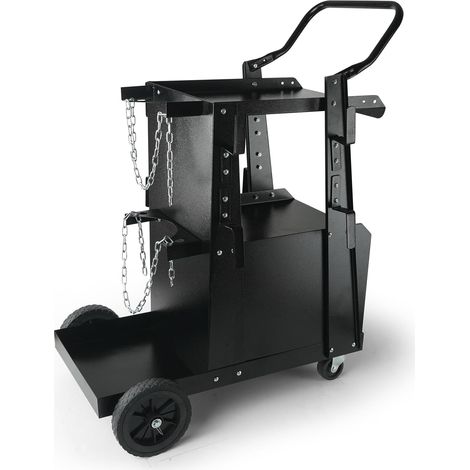 VEVOR Carrello per Saldatura 2 Ripiani con Armadio Serratura Antifurto Mensola per Trasporto Saldatrice con Ruote Carico Massimo 80-120 kg Carrello Ideale per Attrezzatura di Saldatura MIG TIG ARC MMA (1/5)