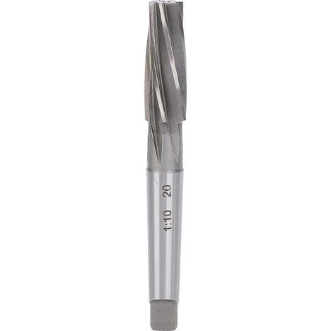 Alésoir hélicoïdal à queue conique 1:10, 17 x 50 x 22 mm, outil de coupe de haute précision en acier rapide pour applications industrielles (1/4)