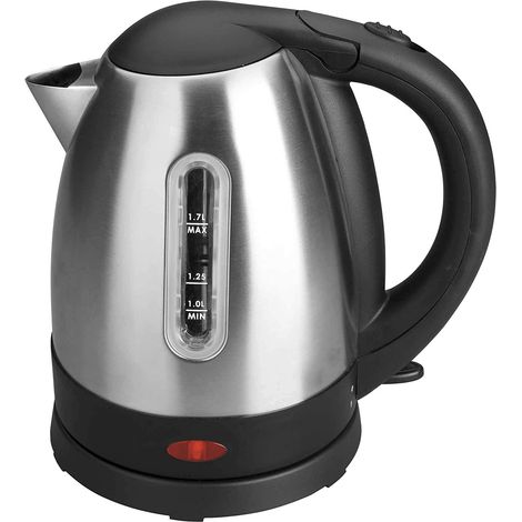 Lacor 69277 - Hervidor Agua eléctrico 1.7L - 2400W Ventana visualizador de nivel de agua. filtro extraíble y lavable