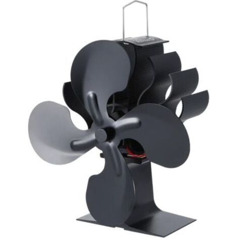 Ventilateur Écologique 4 Pales Pour Poêle Brûleur Chauffant Aromathérapie Silencieux Haute Efficacité