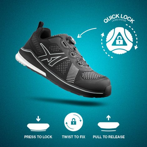 Albatros VOLTAGE QL Sicherheitshalbschuhe S1P ESD HRO SRC schwarz 44 (1/5)
