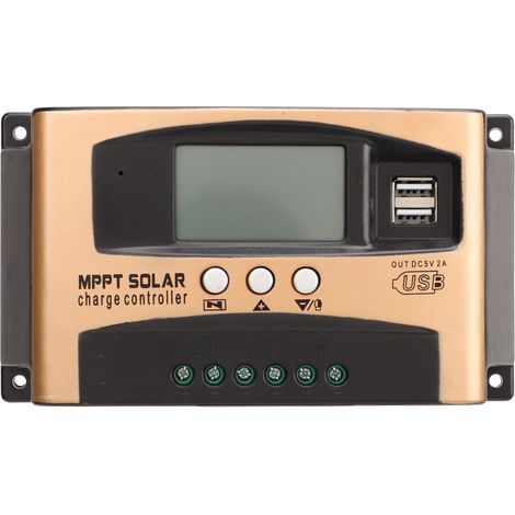 Ortviai Régulateur Solaire MPPT 30 A avec Écran LCD, Réglage Paramètres, Compatible Batteries Lithium Fer Phosphate (1/5)