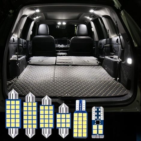 5 pièces Guirlande 12 V Auto LED Ampoules Voiture intérieur dôme Carte Lecture lumière Coffre Lampe Accessoires, pour Land Rover Freelander 2 2006-2014 (1/5)
