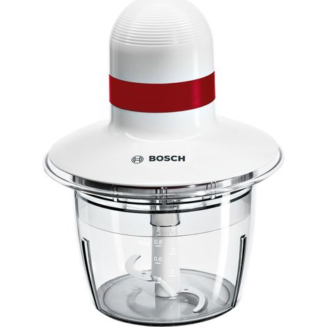 Bosch MMRP1000 Tritatutto 400 W ciotola 0,8 L lame acciaio inox lavastoviglie base antiscivolo colore Bianco (1/5)