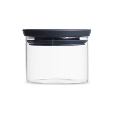 Barattolo impilabile in vetro da 0,3 l - Grigio scuro - Brabantia (1/5)