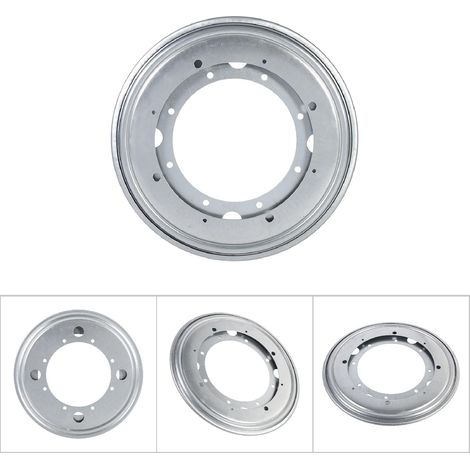 Schwerlast-Drehteller aus verzinktem Stahl für Möbel (23 cm, Silber) – 360° drehbar (1/5)