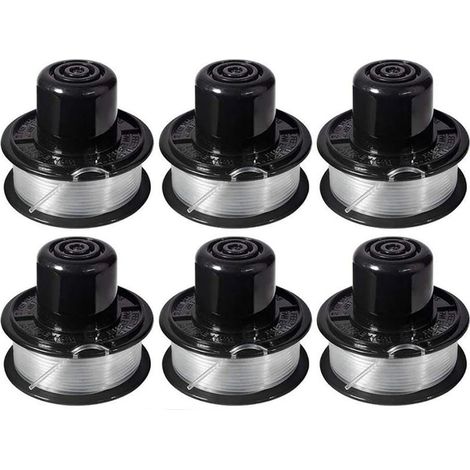 A6226 Bobine de fil compatible avec Black et Decker Auftipp Coupe-herbe automatique GL250 / GL310 / GL360 / GL360SB avec 11m ligne, 6-pack (1/5)