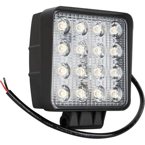 Faro de trabajo cuadrado de 16 LEDs de luz dispersa JBM53045 (1/5)