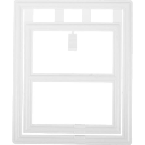 Porte Moustiquaire en Plastique Blanc pour Chat et Chien Circulation (1/5)