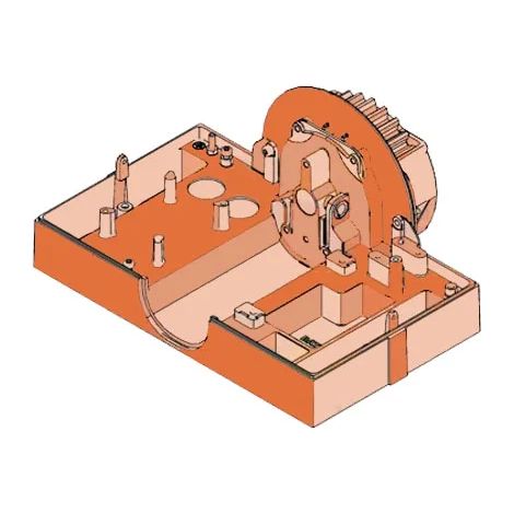 Groupe de base en aluminium FAAC 63002695 pour moteur Cyclo Rapid C721 (remplacement) (1/3)