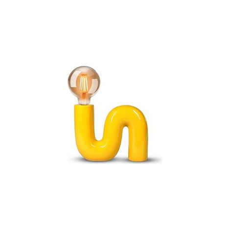 SANS MARQUE Lampe à poser POP S E27 céramique jaune (1/3)