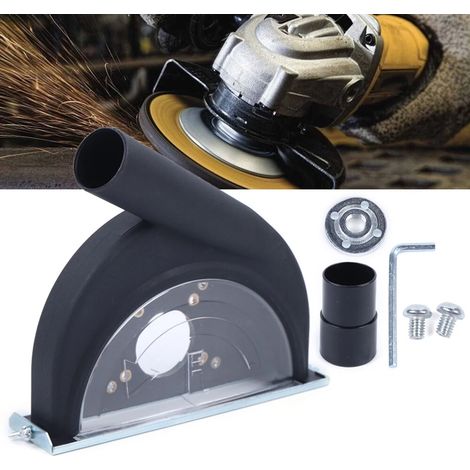 Winkelschleifer Staubschutz für φ150-180 mm Handwinkelschleifer Professional Dunstabzugshaube Absaughaube für sichere und staubarme Holzbearbeitung Zubehör für Winkelschleifer