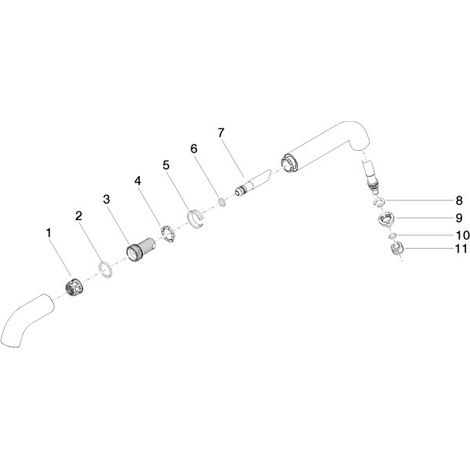Dornbracht 90282226400-06 Bec de robinet Pièces de rechange