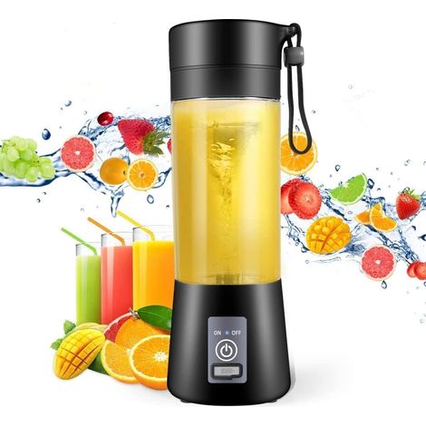 Portable Blender, Mini Blender for Shakes and Smoothies with Rechargeable USB, 380Ml Traveling Portable Fruit Veggie Juicer Cup Blender With 6 Blades