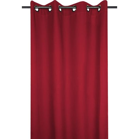 Cortina de felpa Nelson Roja 135x240cm - Tela