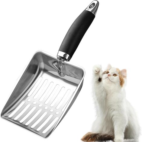 Pelle inox argentée facile à nettoyer, idéale pour tous les animaux domestiques (1/3)