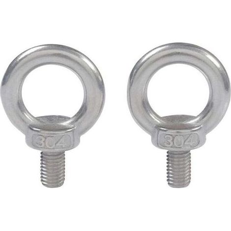 M5X10 304 En Acier Inoxydable Filetage Mâle Anneau De Levage À Oeil Boulon À Oeil Boulon À Oeil Vis Machines Épaule 10 PCS. (1/4)