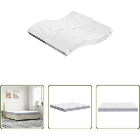 vidaXL Sommeil confortable -  Matelas à ressorts ensachés moyen 180x200 cm (1/5)