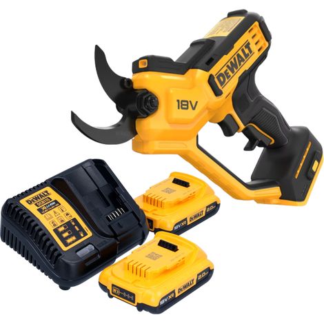Tijeras de podar sin cable DeWalt DCMPP 568 D2 18 V 38 mm + 2x batería recargable 2,0 Ah + cargador (1/5)