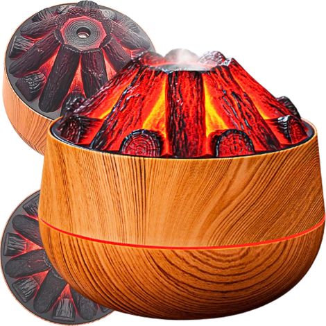 Humidificador de aire para chimenea, madera, aromaterapia, ionizador, humidificador de 300 ml (1/5)