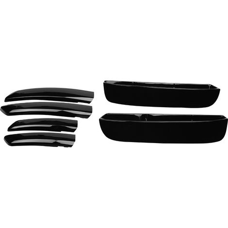Ensemble de 6 baguettes de finition noires en plastique ABS pour feux antibrouillard avant Land Rover Discovery 5 (modèles 2017-2018) (1/5)