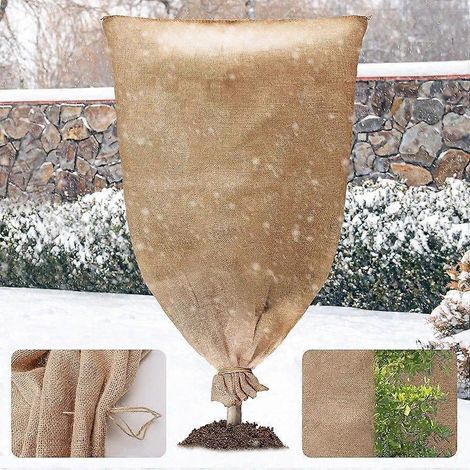 Grande housse de protection contre le gel avec cordon de serrage, pour arbres et plantes d'extérieur, 110 x 180 cm (1/5)