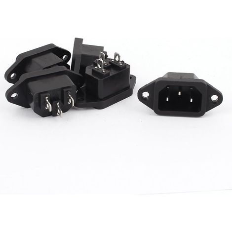 5 pcs Elektronik & Foto AC 250 V 10 A panneau monté IEC320 C14 support de adaptateur