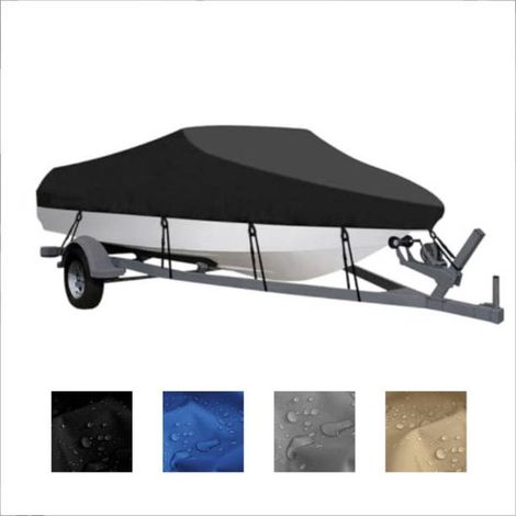 Housse bateau marine pour remorquage, protection intégrale coque en V, trimaran et catamaran, résiste aux UV, pluie et soleil (1/5)