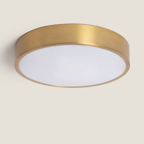 LED-Deckenleuchte 18W Rund Metall Ø300 mm CCT Wählbar Haydn Gold
