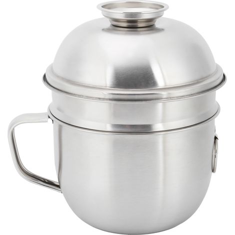 Edelstahlschüssel für Fast Food, doppelwandige Lunchbox, Becher für Instant-Nudelsuppe mit Deckel (1/5)
