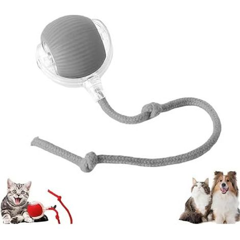 2026 Jouet balle intelligente pour chat Balle roulante automatique Jouet électrique pour chat Auto-contrôle Interactif Chat Chien Gray (1/5)