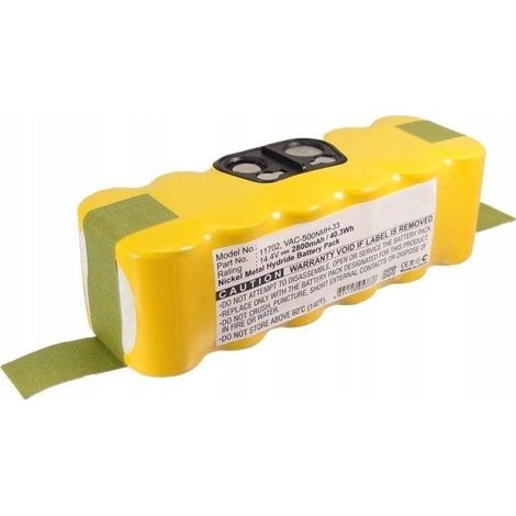 Cameron Sino Batterie 2800mAh 14,4V Schwarz für Staubsauger
