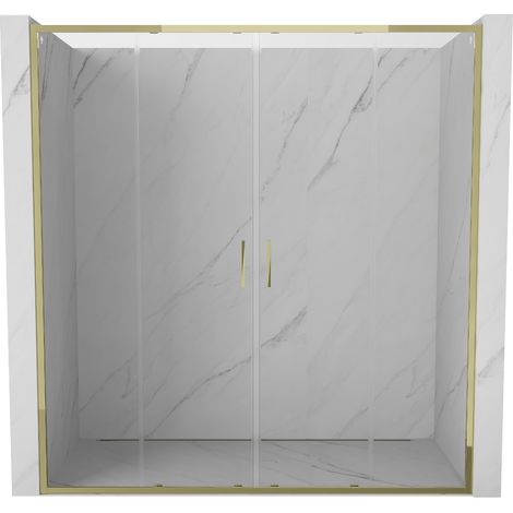 Mexen Exo Doppelschiebedusche Türen 190 cm, transparent, golden - 8152-190-000-50-00 (1/5)