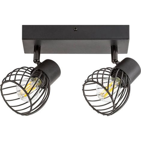 ABERAMA, INDOOR CEILING LAMP, BLACK PLASTIC LAMP, E14 2XMAX1 (1/5)