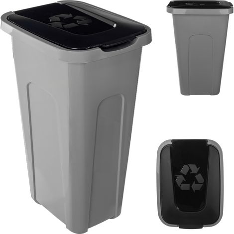 KADAX Poubelle Conteneur pour Ségrégation Poubelle 30L avec Couvercle (1/5)