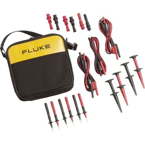 Fluke 700TLK Sicherheits-Messleitungs-Set Lamellenstecker 4 mm, Prüfspitze, Krokoklemmen, Abgreifkle