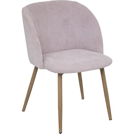 Chaise enfant Céleste velours rose Atmosphera