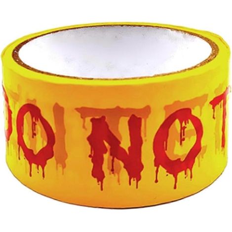 Ruban de signalisation pour décorations d'Halloween, panneau « Ne pas entrer » (1 pièce) (1/5)