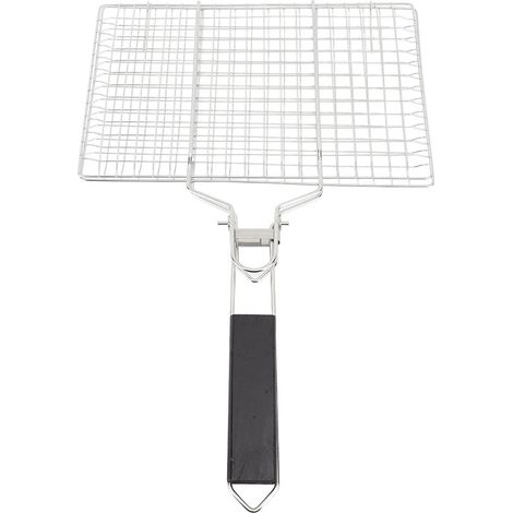 Griglia pieghevole e rimovibile per grigliare il pesce, cestello per verdure in acciaio inox 304, accessori portatili per barbecue per carne e verdure. (1/5)
