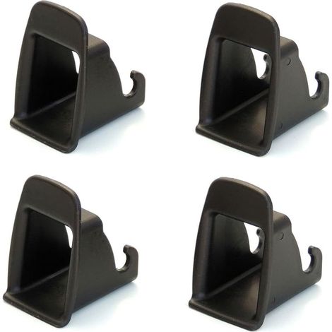 Isofix guide d'installation, système de fixation universel pour sièges de voiture, noir (4 pièces, noir)