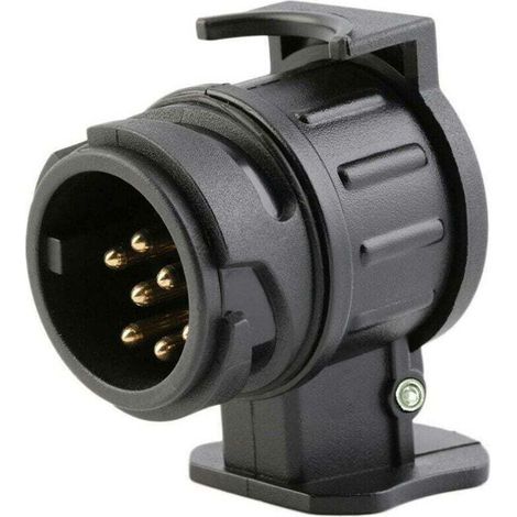 13-poliger und 7-poliger Anhängeradapter für Standard-Eurostecker, Anhängerkupplung, LKW, Wohnwagen, Steckdose, elektrischer Anschluss