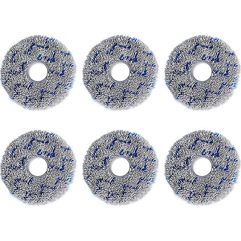 Reusable, soft cleaning pads, 6 pieces, microfiber replacement pads for the T20 robot vacuum cleaner (1/5)