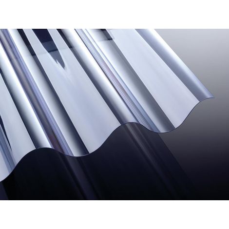 PVC Wellplatte 177/51 Welle 5 920 x 3300 x 1,2 mm glasklar