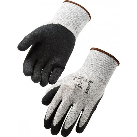 Gant Anti Coupure SINGER Tricot enduit latex latex taille 10 protection niveau 5 dos aere (1/5)