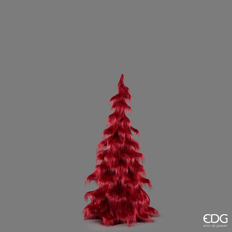 EDG Pino Furry Burgundy 150 cm - Albero Natale Decorativo (1/2)